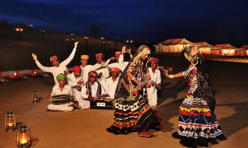 Folk Dance and Music Show in Jaisalmer desert camp Folk Dance and Music Show in Jaisalmer desert camp